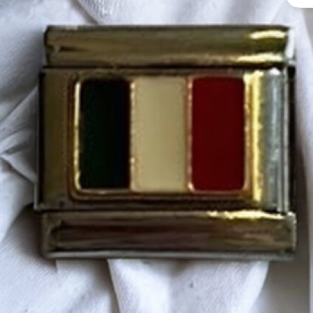 ZOPPINI (nomination) 2/$25 ITALIAN FLAG bracelet link